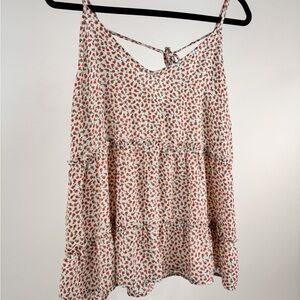 Sienna Sky Floral Multicolor Sleeveless Top Size Medium